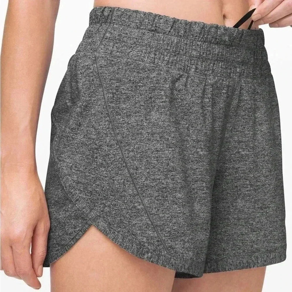 Lululemon Track That Short *5" Heather Lux Multi  Black 4 - Picture 3 of 8